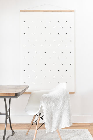 Social Proper Tiny Dot Art Print And Hanger
