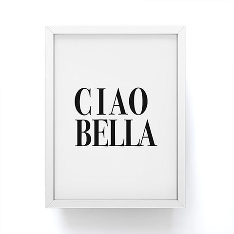 socoart Ciao Bella Framed Mini Art Print