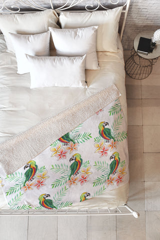 Sophia Buddenhagen Bali Paradise Fleece Throw Blanket