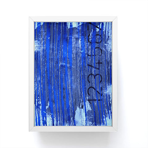 Sophia Buddenhagen Blue Numbers Framed Mini Art Print