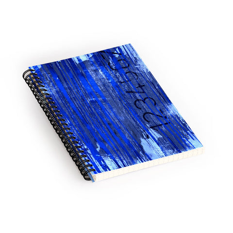 Sophia Buddenhagen Blue Numbers Spiral Notebook