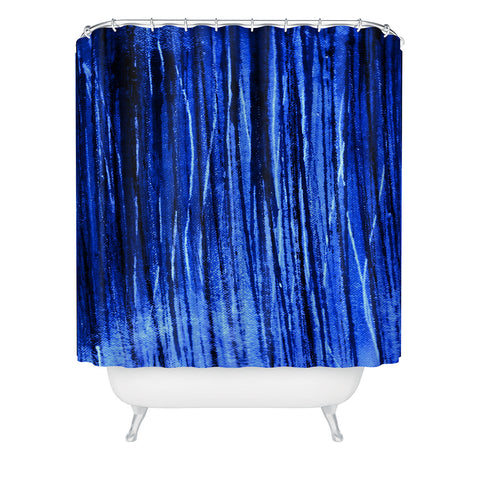 Sophia Buddenhagen Bright Blue Shower Curtain
