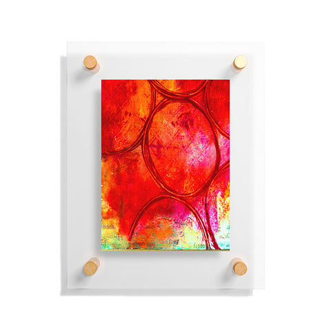 Sophia Buddenhagen Bright Red Circles Floating Acrylic Print