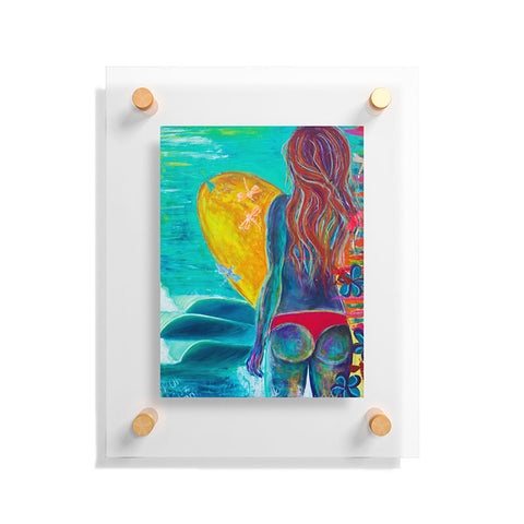 Sophia Buddenhagen Cheeky Surfer Floating Acrylic Print