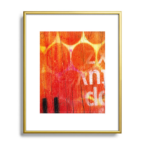 Sophia Buddenhagen Orange Metal Framed Art Print