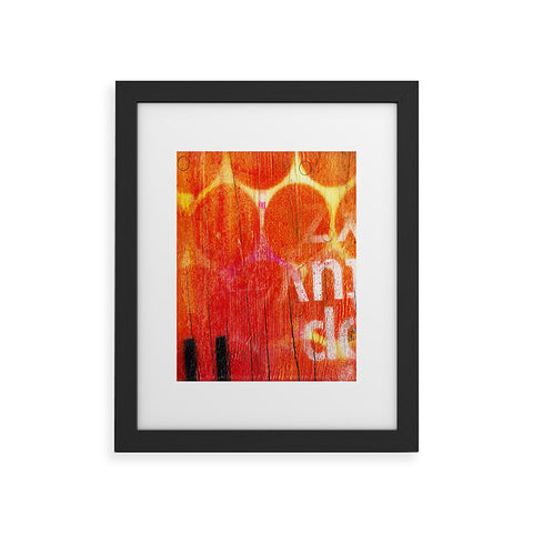 Sophia Buddenhagen Orange Framed Art Print