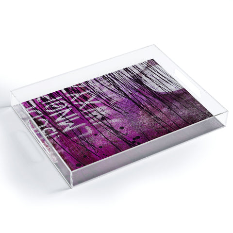 Sophia Buddenhagen Purple 1 Acrylic Tray