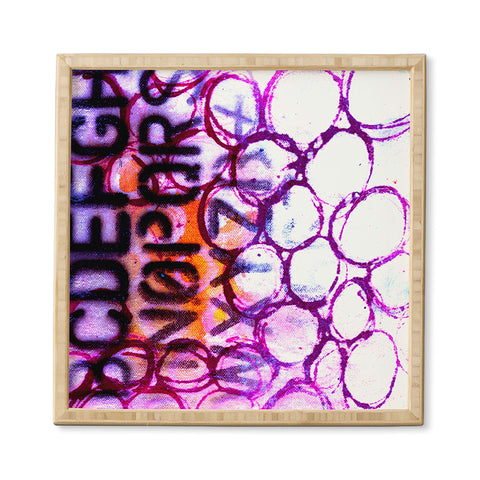 Sophia Buddenhagen Purple Circles Framed Wall Art