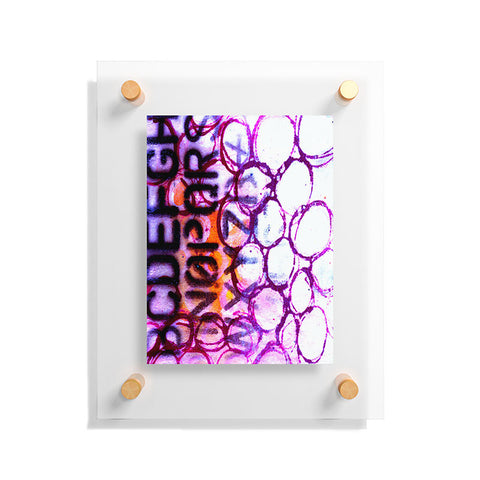Sophia Buddenhagen Purple Circles Floating Acrylic Print