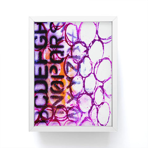 Sophia Buddenhagen Purple Circles Framed Mini Art Print