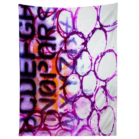 Sophia Buddenhagen Purple Circles Tapestry