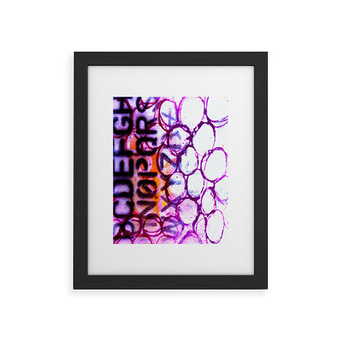 Sophia Buddenhagen Purple Circles Framed Art Print