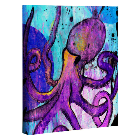 Sophia Buddenhagen Purple Octopus Art Canvas