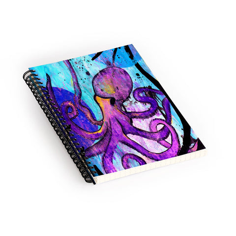 Sophia Buddenhagen Purple Octopus Spiral Notebook