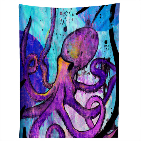 Sophia Buddenhagen Purple Octopus Tapestry