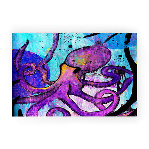 Sophia Buddenhagen Purple Octopus Welcome Mat