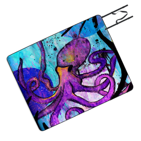 Sophia Buddenhagen Purple Octopus Picnic Blanket