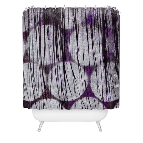 Sophia Buddenhagen Purple Spotlight Shower Curtain