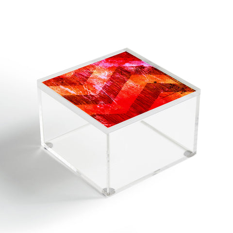 Sophia Buddenhagen Red Chevron Acrylic Box