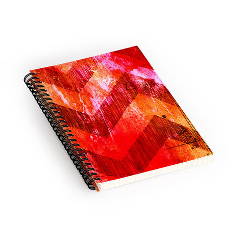 Sophia Buddenhagen Red Chevron Spiral Notebook