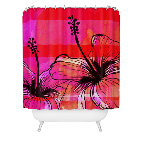 Sophia Buddenhagen Summer Pink Shower Curtain