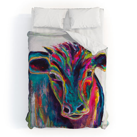 Sophia Buddenhagen Texas Cow Duvet Cover