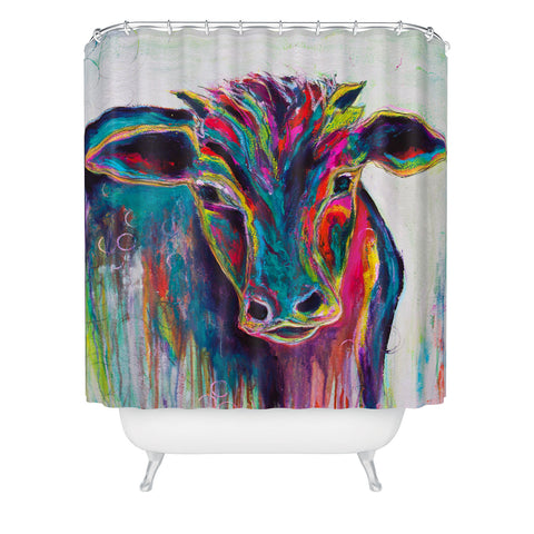 Sophia Buddenhagen Texas Cow Shower Curtain