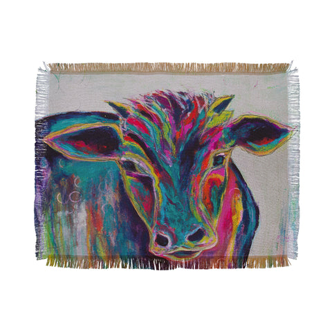 Sophia Buddenhagen Texas Cow Throw Blanket