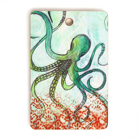 Sophia Buddenhagen The Octopus Cutting Board Rectangle