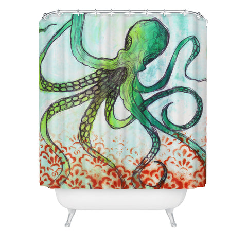 Sophia Buddenhagen The Octopus Shower Curtain