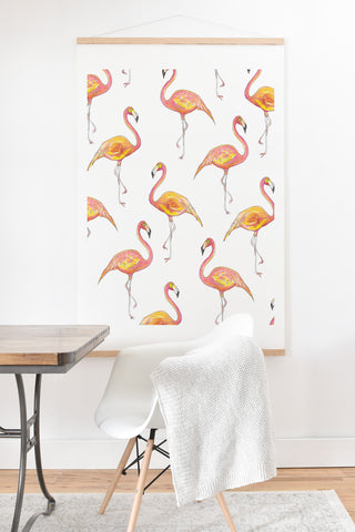 Sophia Buddenhagen The Pink Flamingos Art Print And Hanger