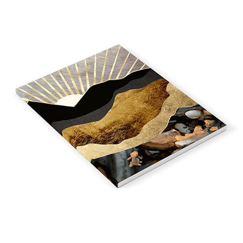 SpaceFrogDesigns Copper and Gold Mountains Notebook