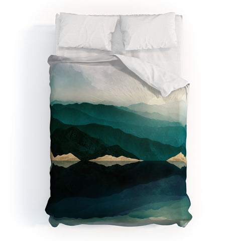 SpaceFrogDesigns Waters Edge Reflection Duvet Cover