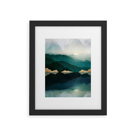 SpaceFrogDesigns Waters Edge Reflection Framed Art Print
