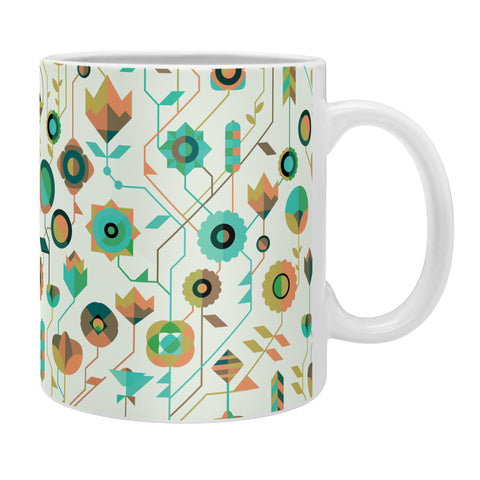 Spires Geometric Floral Neutrals Coffee Mug