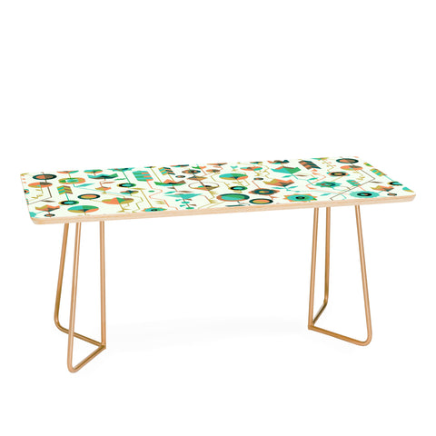 Spires Geometric Floral Neutrals Coffee Table