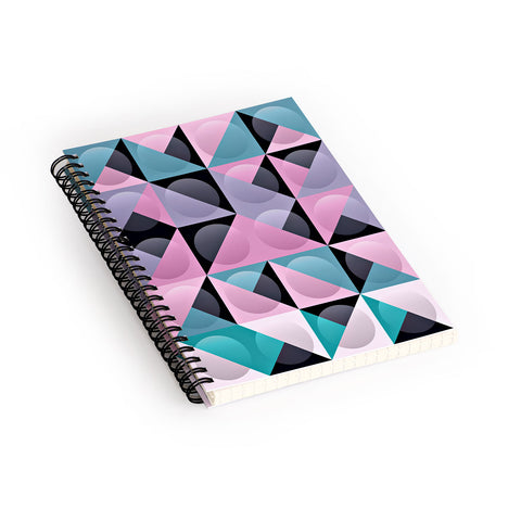 Spires Glass Grid Spiral Notebook