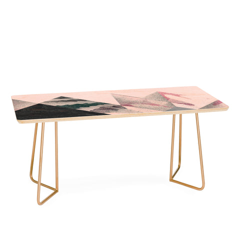 Spires Processed Floral and Granite Coffee Table