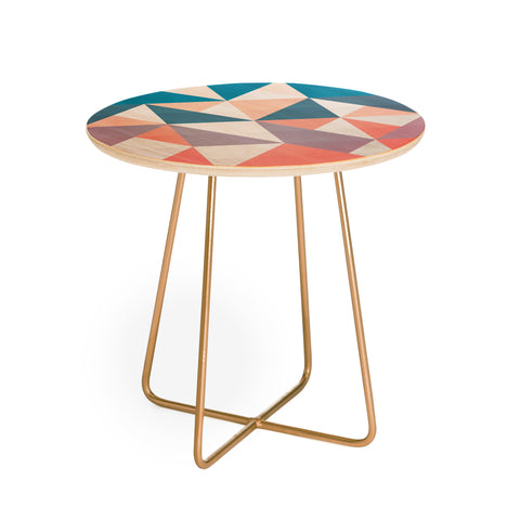 Spires Sea Dawn Round Side Table
