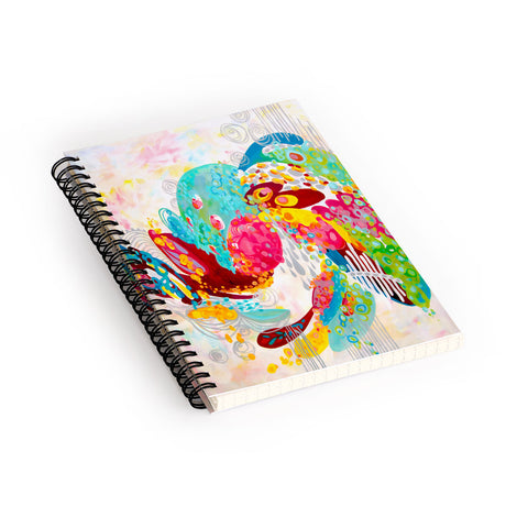 Stephanie Corfee Abstract Free Spirit Spiral Notebook