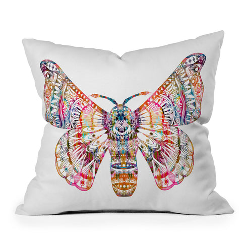 Stephanie Corfee Artsy Moth Throw Pillow