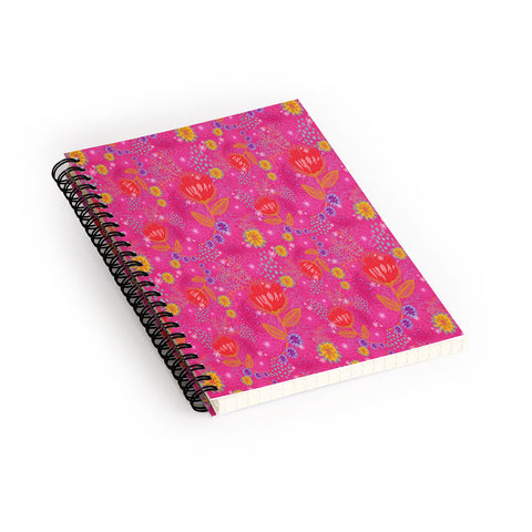 Stephanie Corfee Bright Bouquet Spiral Notebook