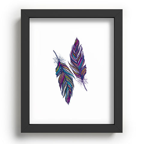Stephanie Corfee Festival Feathers Recessed Framing Rectangle