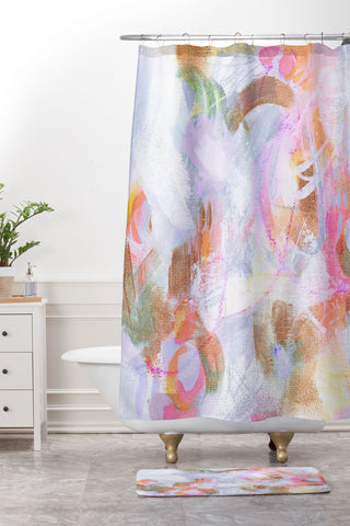 Stephanie Corfee Frosting Shower Curtain And Mat