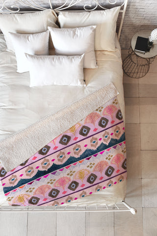 Stephanie Corfee Genie Wallpaper Fleece Throw Blanket