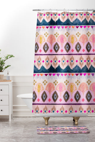 Stephanie Corfee Genie Wallpaper Shower Curtain And Mat