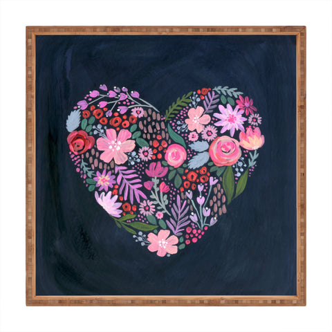 Stephanie Corfee Heart Aflutter Square Tray