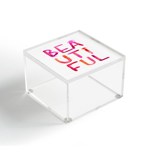 Stephanie Corfee Messy BEAUTIFUL Acrylic Box