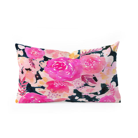 Stephanie Corfee Pink In The Dark Oblong Throw Pillow