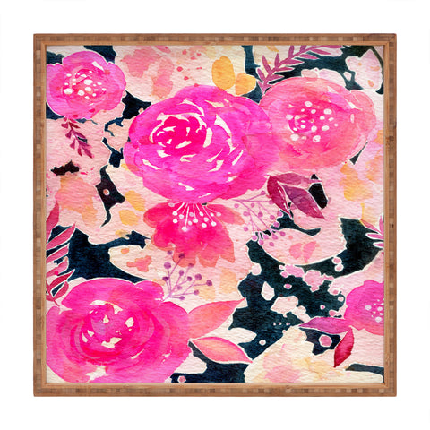 Stephanie Corfee Pink In The Dark Square Tray